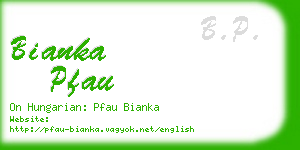 bianka pfau business card